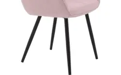 Goossens basic eetkamerstoel lize roze stof - 8235235-goossens-basic-lize-eetkamerstoel-stof-roze-01