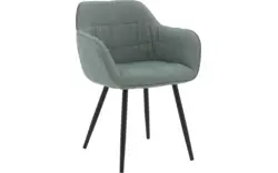 Goossens basic eetkamerstoel lize groen stof - 8235236-goossens-basic-lize-eetkamerstoel-stof-groen-01
