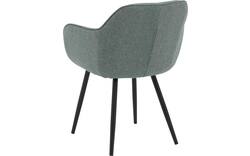 Goossens basic eetkamerstoel lize groen stof - 8235236-goossens-basic-lize-eetkamerstoel-stof-groen-01