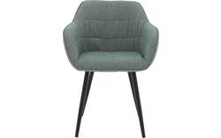 Goossens basic eetkamerstoel lize groen stof - 8235236-goossens-basic-lize-eetkamerstoel-stof-groen-01