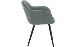 Goossens basic eetkamerstoel lize groen stof - 8235236-goossens-basic-lize-eetkamerstoel-stof-groen-01