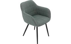 Goossens basic eetkamerstoel lize groen stof - 8235236-goossens-basic-lize-eetkamerstoel-stof-groen-01