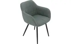 Goossens basic eetkamerstoel lize groen stof - 8235236-goossens-basic-lize-eetkamerstoel-stof-groen-01