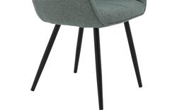 Goossens basic eetkamerstoel lize groen stof - 8235236-goossens-basic-lize-eetkamerstoel-stof-groen-01