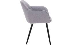 Goossens basic eetkamerstoel lize grijs stof - 8235237-goossens-basic-lize-eetkamerstoel-stof-grijs-01