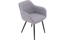 Goossens basic eetkamerstoel lize grijs stof - 8235237-goossens-basic-lize-eetkamerstoel-stof-grijs-01