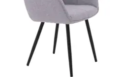 Goossens basic eetkamerstoel lize grijs stof - 8235237-goossens-basic-lize-eetkamerstoel-stof-grijs-01