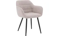 Goossens basic eetkamerstoel lize beige stof - 8235238-goossens-basic-lize-eetkamerstoel-stof-bruin-01