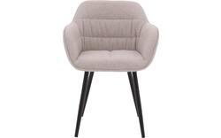 Goossens basic eetkamerstoel lize beige stof - 8235238-goossens-basic-lize-eetkamerstoel-stof-bruin-01