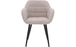 Goossens basic eetkamerstoel lize beige stof - 8235238-goossens-basic-lize-eetkamerstoel-stof-bruin-01