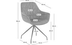 Goossens basic eetkamerstoel ebi grijs stof - 8235242-goossens-basic-ebi-eetkamerstoel-stof-grijs-03