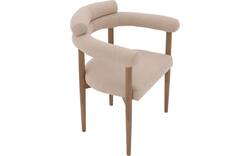 Goossens excellent eetkamerstoel splinter beige stof - 8235283-goossens-excellent-splinter-eetkamerstoel-stof-bruin-01