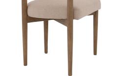 Goossens excellent eetkamerstoel splinter beige stof - 8235283-goossens-excellent-splinter-eetkamerstoel-stof-bruin-01