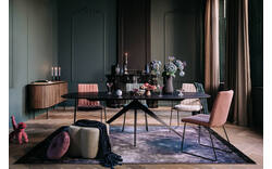 Goossens excellent eettafel uniek zwart eiken - 8235536-01