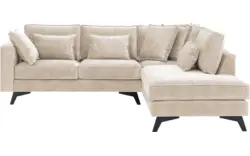 Goossens hoekbank chambre beige stof - 8235556-goossens-chambre-bank-stof-bruin-01