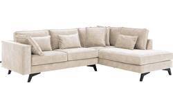 Goossens hoekbank chambre beige stof - 8235556-goossens-chambre-bank-stof-bruin-01