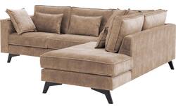 Goossens hoekbank chambre bruin stof - 8235557-goossens-chambre-bank-stof-bruin-01