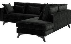 Goossens hoekbank chambre zwart stof - 8235564-goossens-chambre-bank-stof-zwart-01