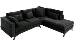 Goossens hoekbank chambre zwart stof - 8235564-goossens-chambre-bank-stof-zwart-01