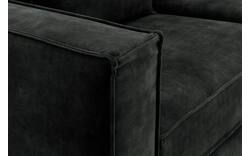 Goossens hoekbank chambre zwart stof - 8235564-goossens-chambre-bank-stof-zwart-01
