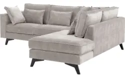 Goossens hoekbank chambre grijs stof - 8235566-goossens-chambre-bank-stof-grijs-01