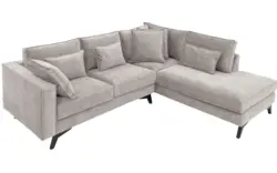 Goossens hoekbank chambre grijs stof - 8235566-goossens-chambre-bank-stof-grijs-01