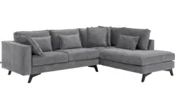 Goossens hoekbank chambre grijs stof - 8235567-goossens-chambre-bank-stof-grijs-01