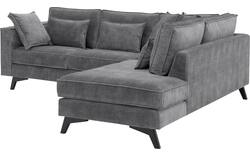 Goossens hoekbank chambre grijs stof - 8235567-goossens-chambre-bank-stof-grijs-01