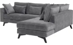 Goossens hoekbank chambre grijs stof - 8235567-goossens-chambre-bank-stof-grijs-01