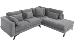 Goossens hoekbank chambre grijs stof - 8235567-goossens-chambre-bank-stof-grijs-01