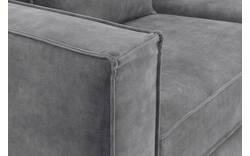 Goossens hoekbank chambre grijs stof - 8235567-goossens-chambre-bank-stof-grijs-01