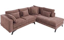 Goossens hoekbank chambre roze stof - 8235568-goossens-chambre-bank-stof-roze-01