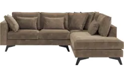 Goossens hoekbank chambre bruin stof - 8235569-goossens-chambre-bank-stof-bruin-01