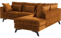 Goossens hoekbank chambre bruin stof - 8235570-goossens-chambre-bank-stof-bruin-01