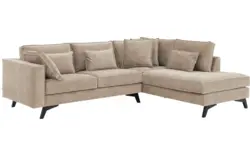 Goossens hoekbank chambre beige stof - 8235571-goossens-chambre-bank-stof-bruin-01