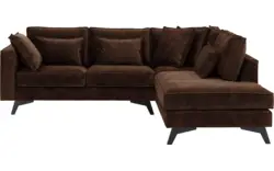 Goossens hoekbank chambre bruin stof - 8235576-goossens-chambre-bank-stof-bruin-01