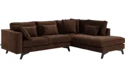 Goossens hoekbank chambre bruin stof - 8235576-goossens-chambre-bank-stof-bruin-01