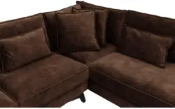 Goossens hoekbank chambre bruin stof - 8235576-goossens-chambre-bank-stof-bruin-01