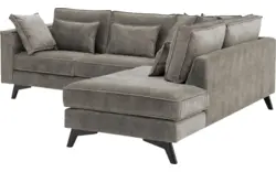 Goossens hoekbank chambre grijs stof - 8235577-goossens-chambre-bank-stof-grijs-01