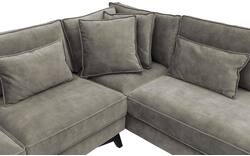 Goossens hoekbank chambre grijs stof - 8235577-goossens-chambre-bank-stof-grijs-01