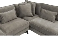 Goossens hoekbank chambre grijs stof - 8235577-goossens-chambre-bank-stof-grijs-01