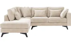Goossens hoekbank chambre beige stof - 8235581-goossens-chambre-bank-stof-bruin-01