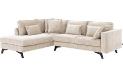 Goossens hoekbank chambre beige stof - 8235581-goossens-chambre-bank-stof-bruin-02