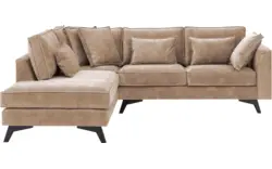 Goossens hoekbank chambre bruin stof - 8235582-goossens-chambre-bank-stof-bruin-01