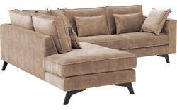 Goossens hoekbank chambre bruin stof - 8235582-goossens-chambre-bank-stof-bruin-01