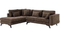 Goossens hoekbank chambre bruin stof - 8235583-goossens-chambre-bank-stof-bruin-01
