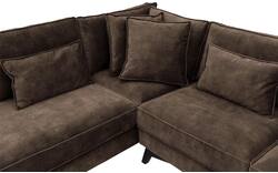 Goossens hoekbank chambre bruin stof - 8235583-goossens-chambre-bank-stof-bruin-01