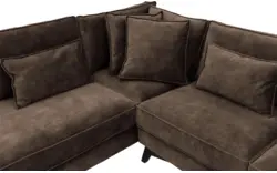 Goossens hoekbank chambre bruin stof - 8235583-goossens-chambre-bank-stof-bruin-01