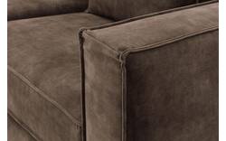Goossens hoekbank chambre bruin stof - 8235583-goossens-chambre-bank-stof-bruin-01