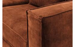 Goossens hoekbank chambre bruin stof - 8235585-goossens-chambre-bank-stof-bruin-01